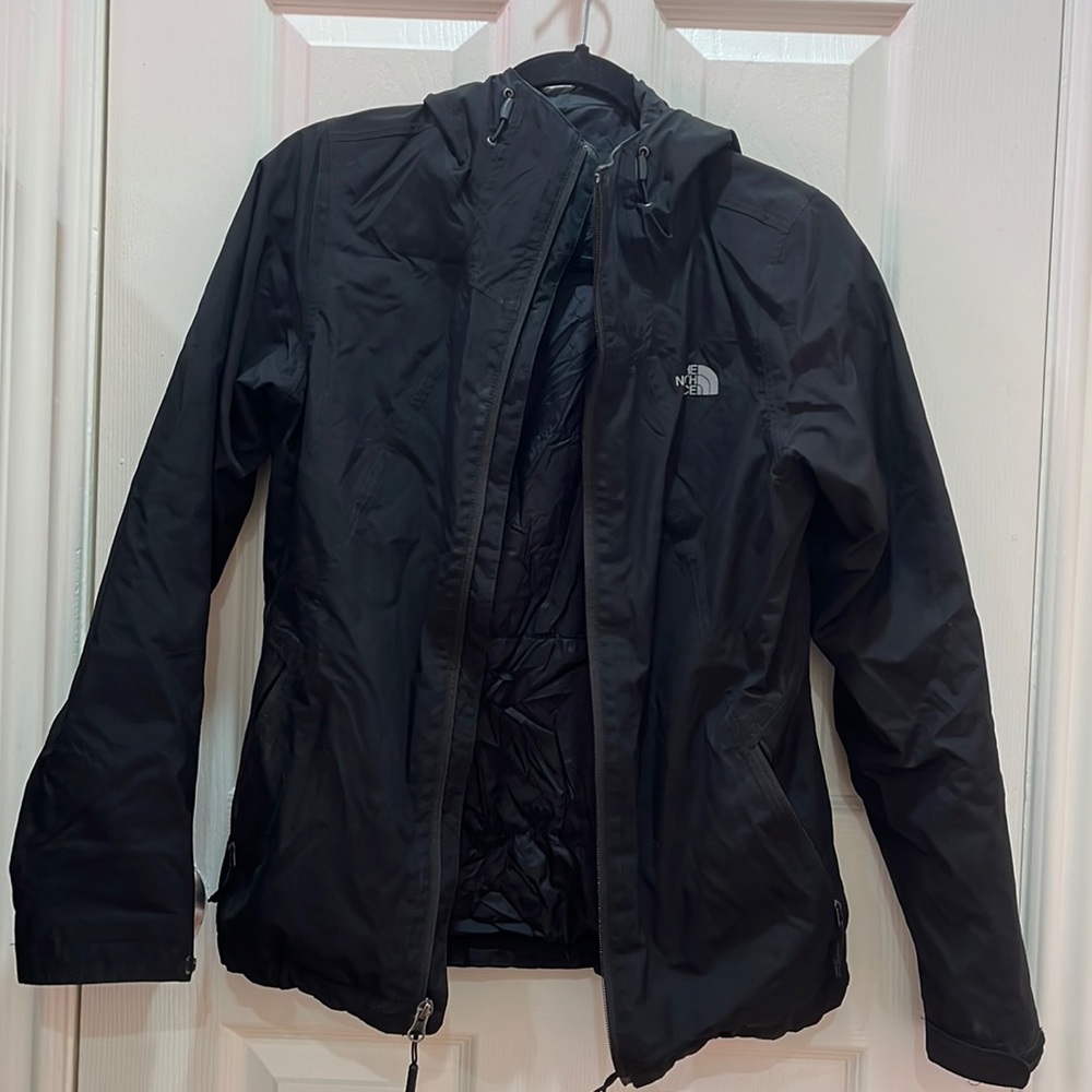 North face snow jacket black